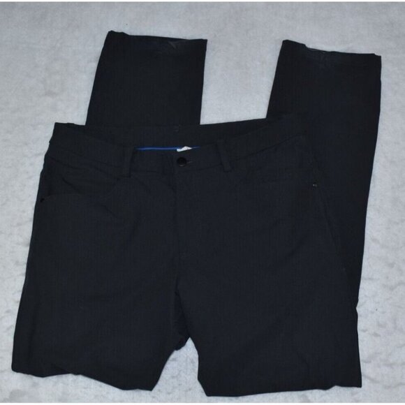 Lululemon Athletica ABC Slim Fit Men's Pants 36x33 Gray Straight Old Model - Picture 1 of 16